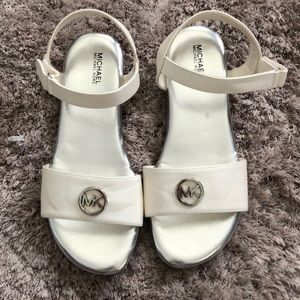 White Michael Kors Sandals.